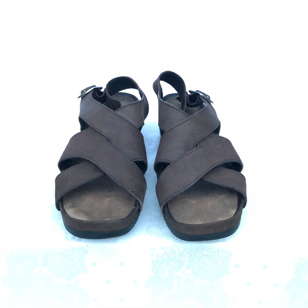 G.H.Bass&Co Brown Leather Strappy Sandals Size 7.5